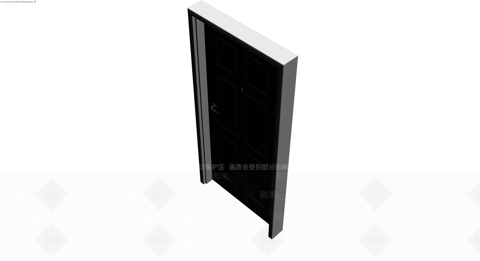六格深色门体模型3D模型下载【ID:1230329401】