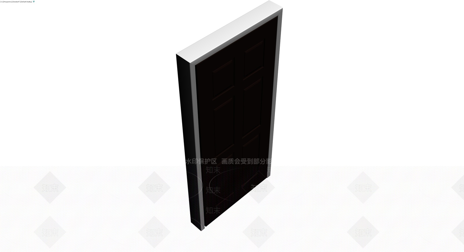 六格深色门体模型3D模型下载【ID:1230329401】