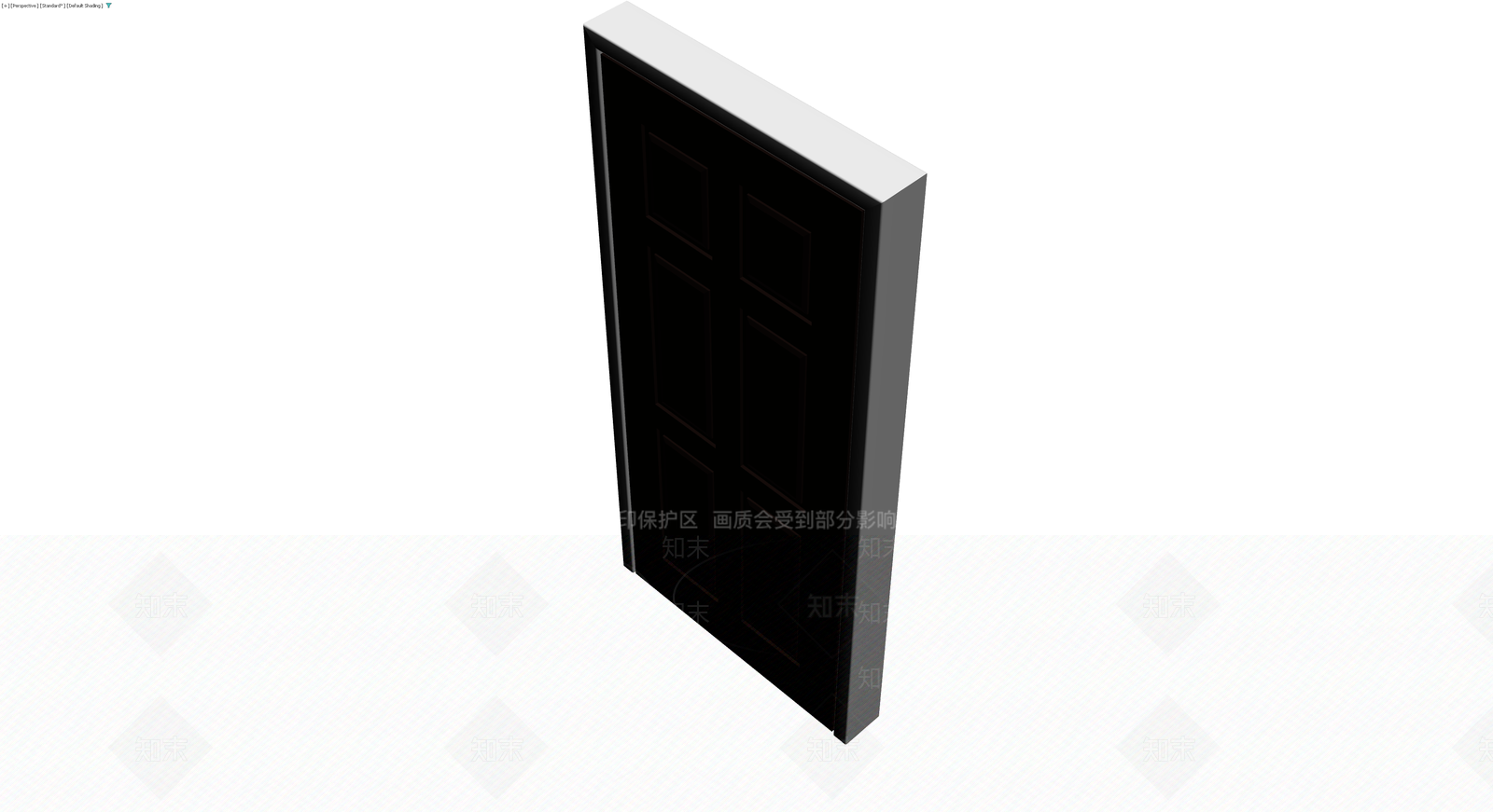 六格深色门体模型3D模型下载【ID:1230329401】