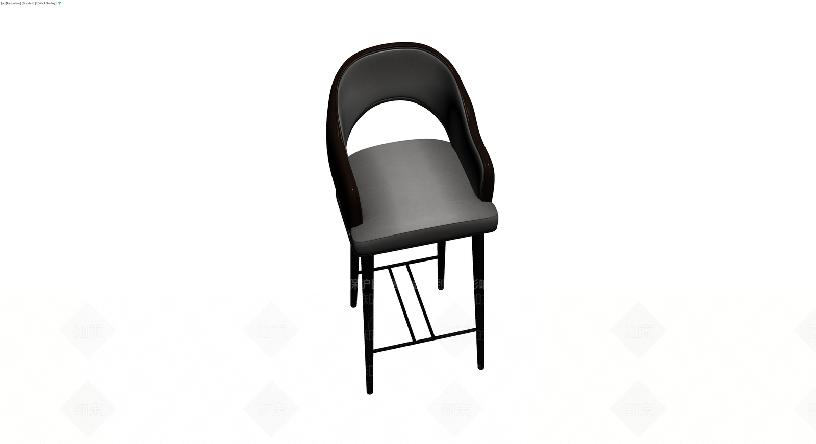 现代高脚餐椅3D模型下载【ID:1229870785】