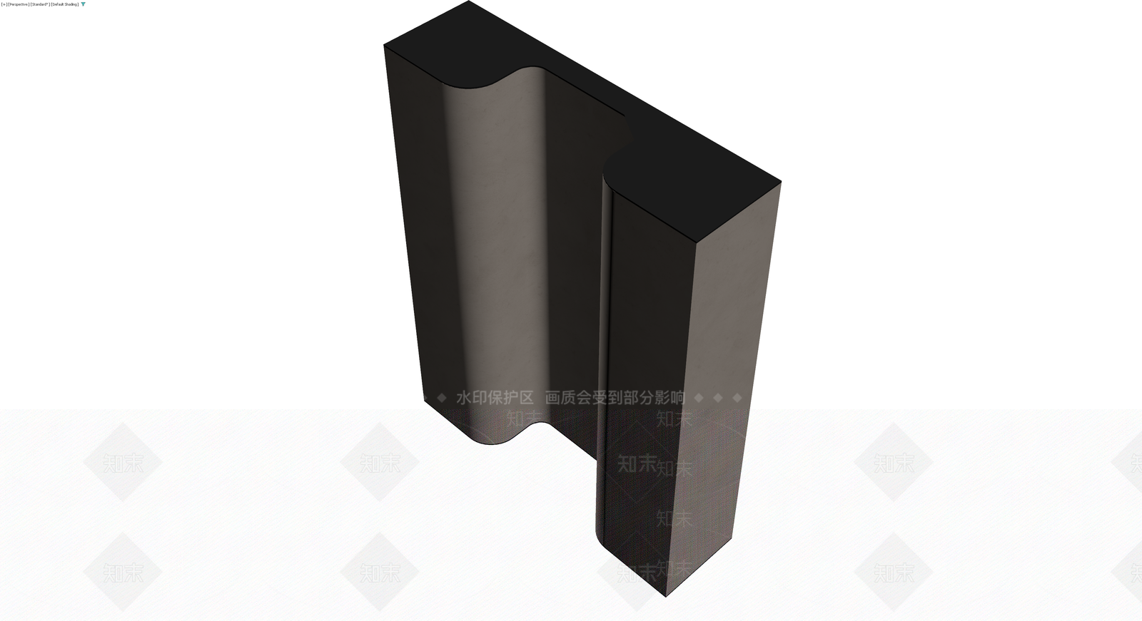 金属U型装饰构件3D模型下载【ID:1229660155】