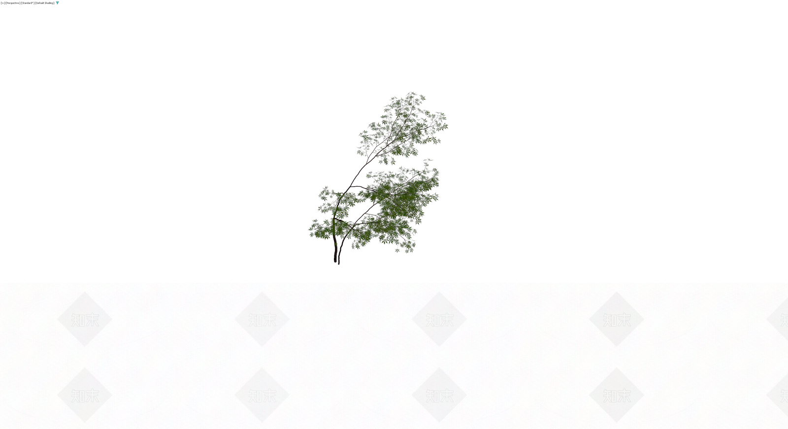 双杆景观乔木模型3D模型下载【ID:1230102864】