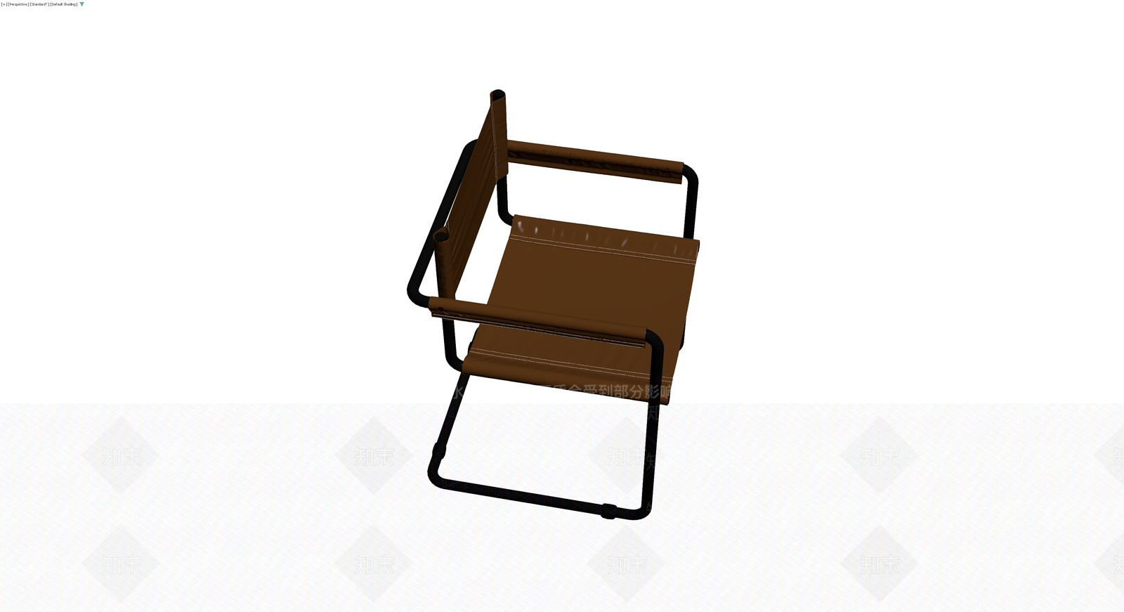 棕色帆布导演椅3D模型下载【ID:1230346664】