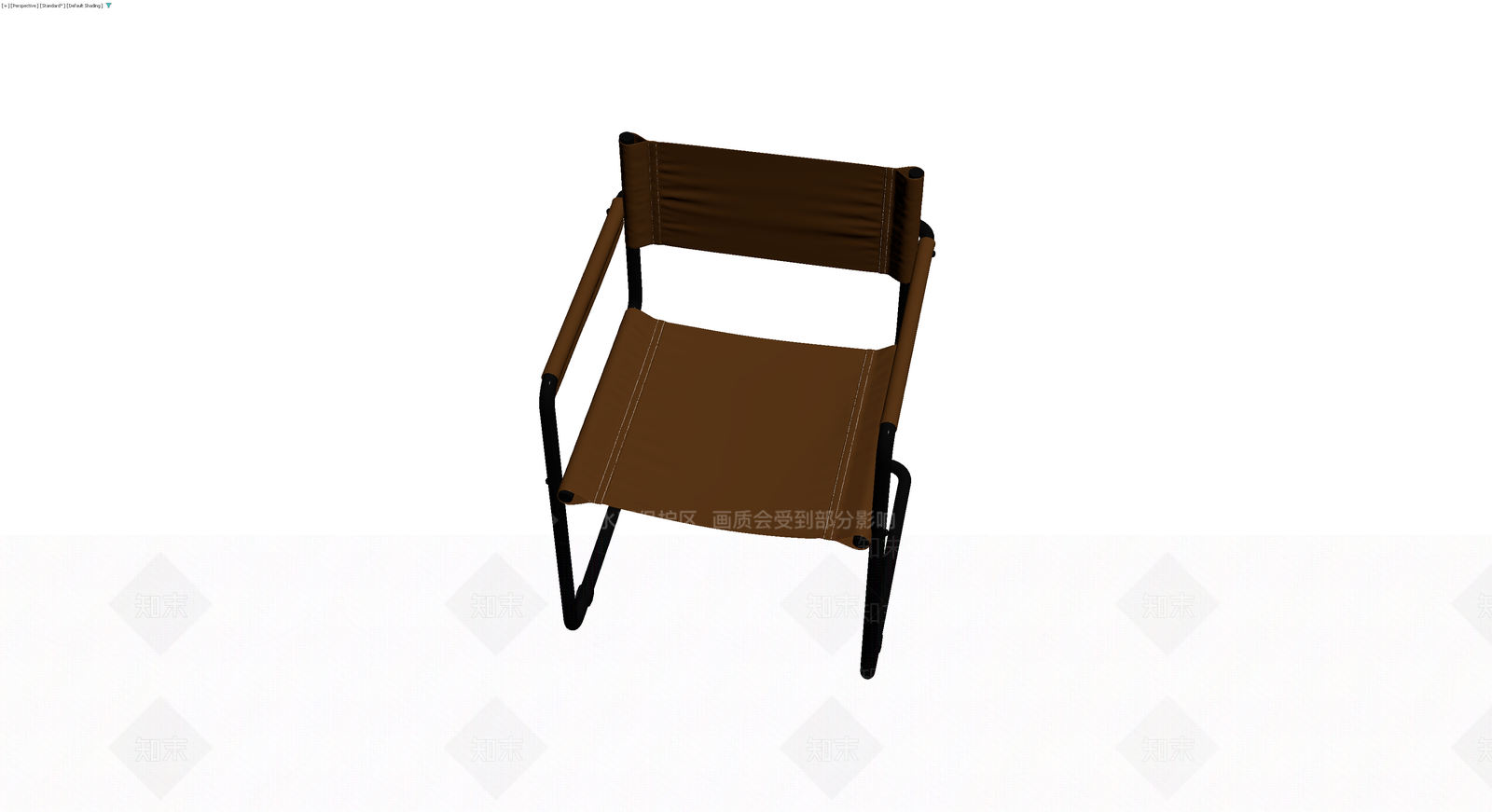 棕色帆布导演椅3D模型下载【ID:1230346664】