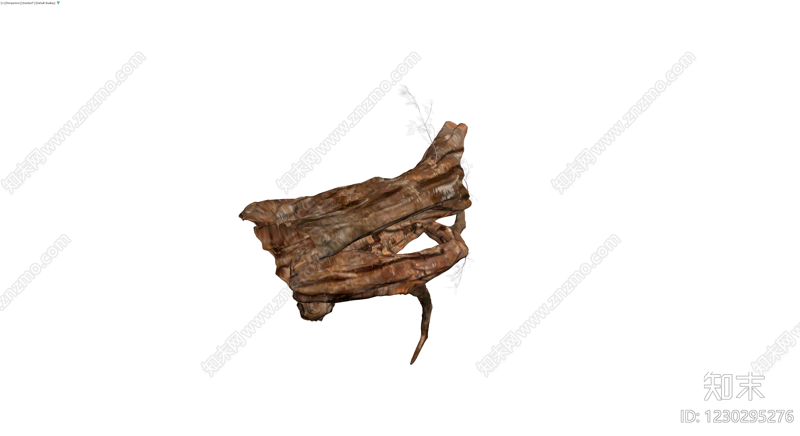枯木根雕景观小品3D模型下载【ID:1230295276】