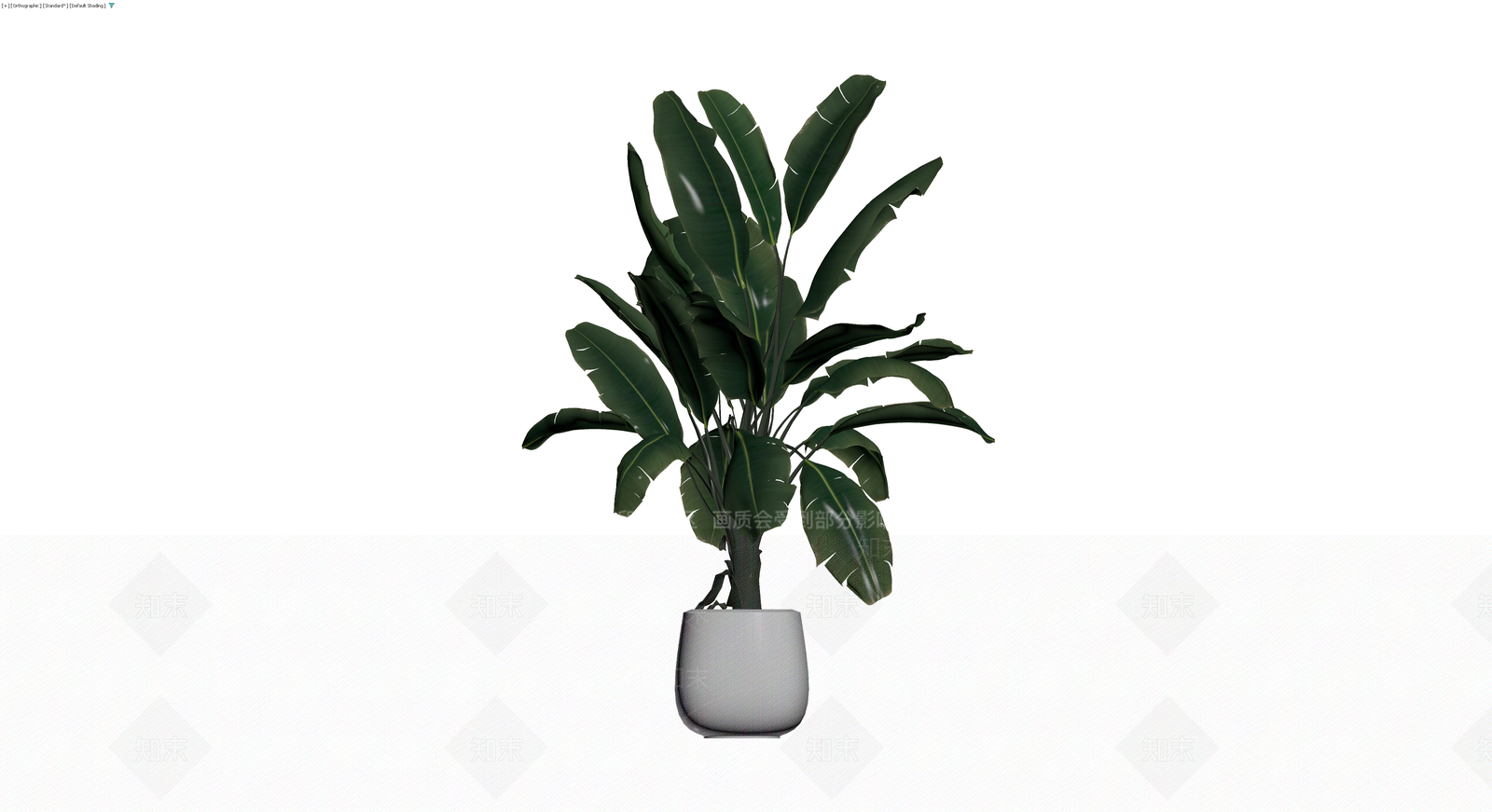 带盆绿植盆栽模型3D模型下载【ID:1230362089】