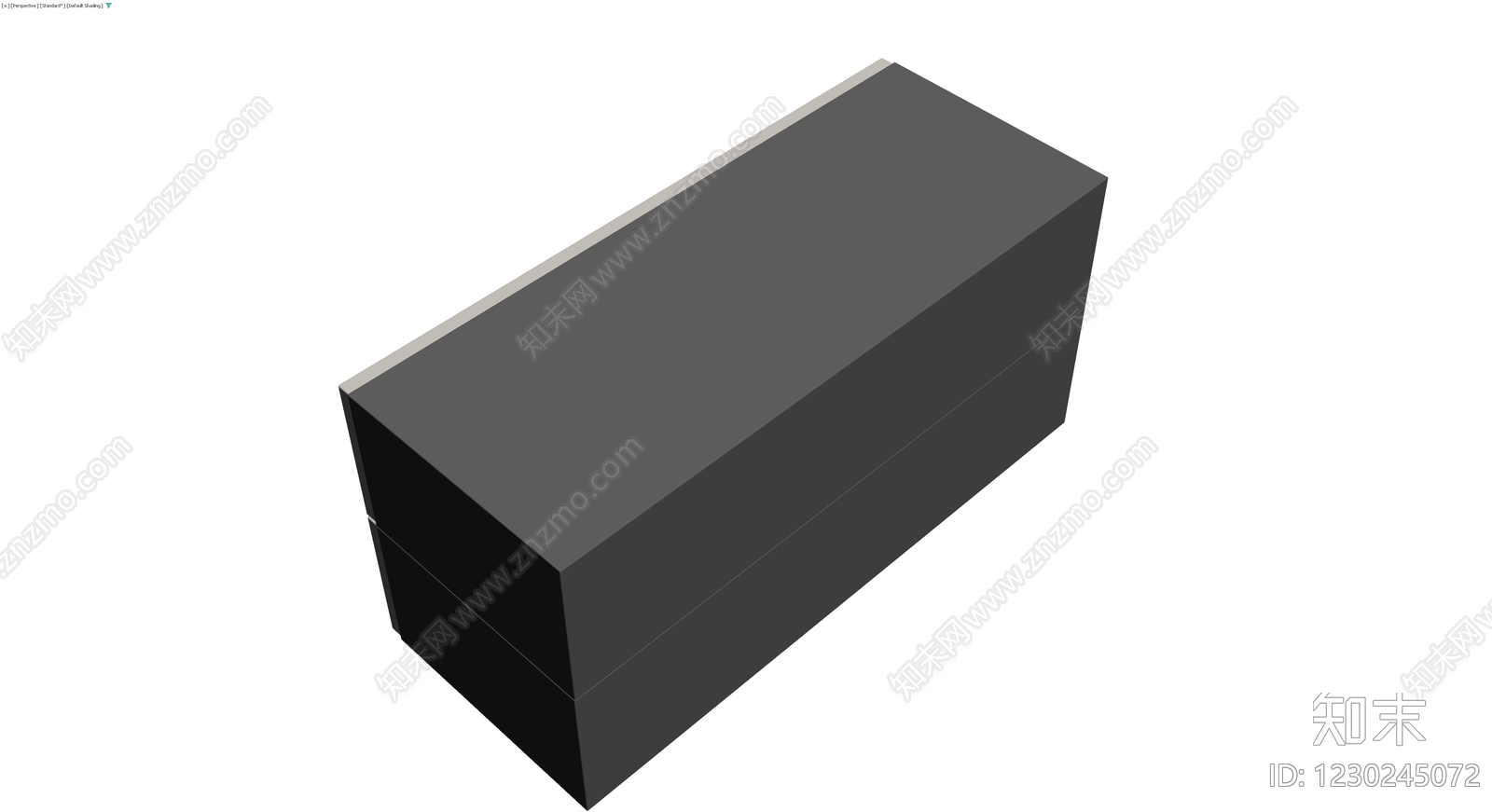 双抽屉柜体灰模3D模型下载【ID:1230245072】