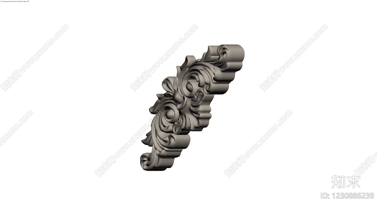 巴洛克风格装饰托架3D模型下载【ID:1230886239】