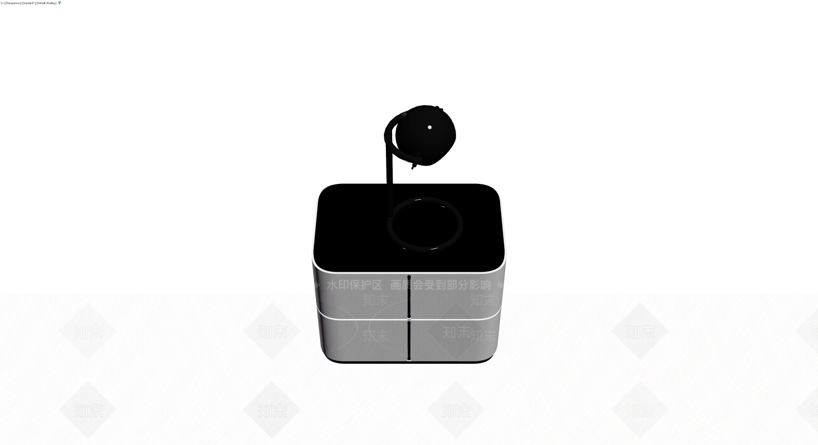黑白配色台灯模型3D模型下载【ID:1230166211】