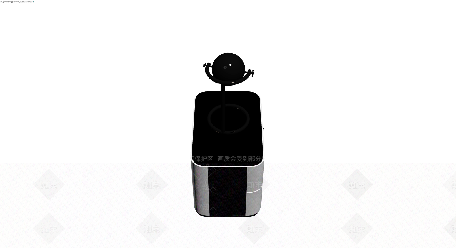 黑白配色台灯模型3D模型下载【ID:1230166211】