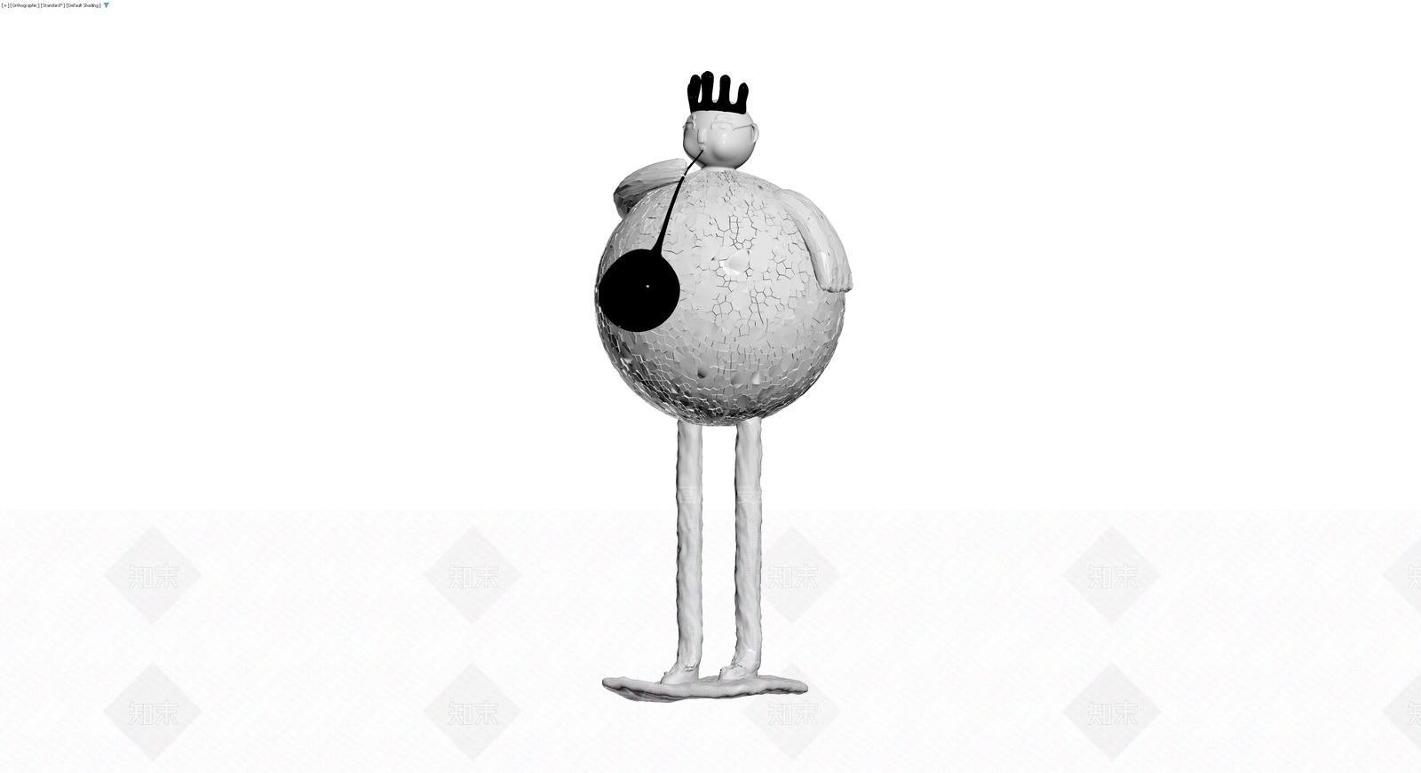 卡通人物雕塑模型3D模型下载【ID:1230635326】
