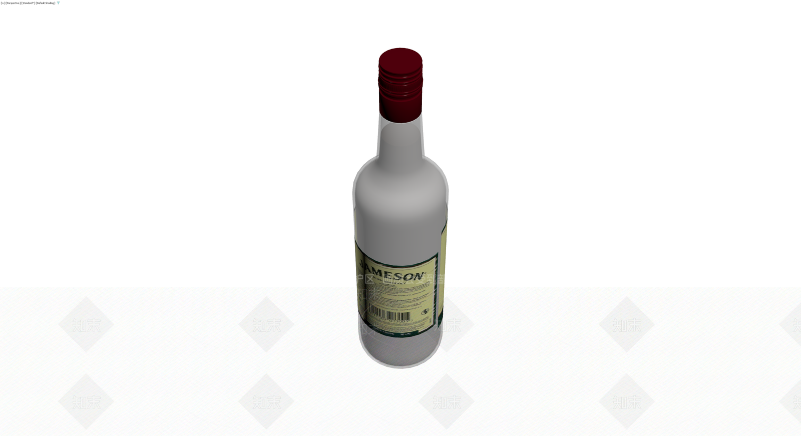 Jameson威士忌酒瓶3D模型下载【ID:1230378347】