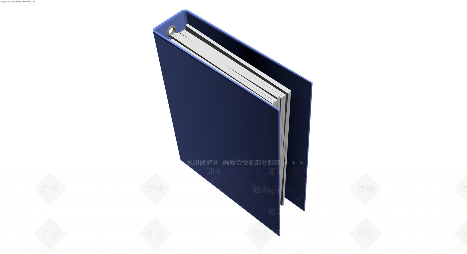 蓝色办公档案盒3D模型下载【ID:1230411546】