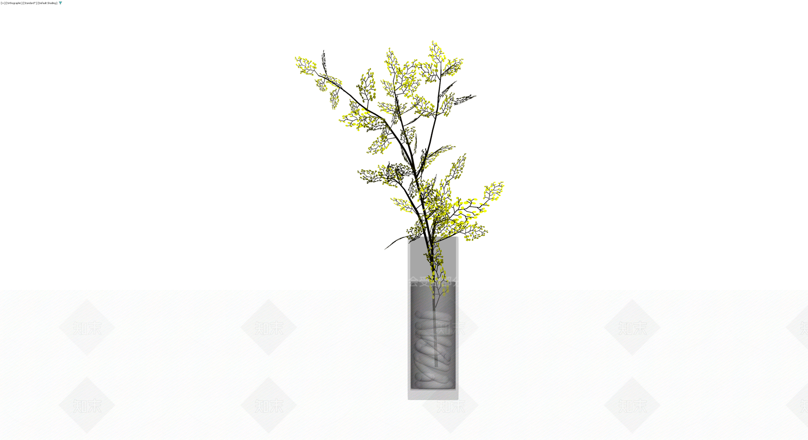 带盆绿植盆栽3D模型下载【ID:1229847478】