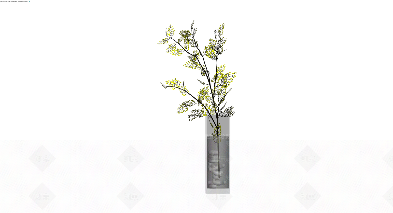 带盆绿植盆栽3D模型下载【ID:1229847478】