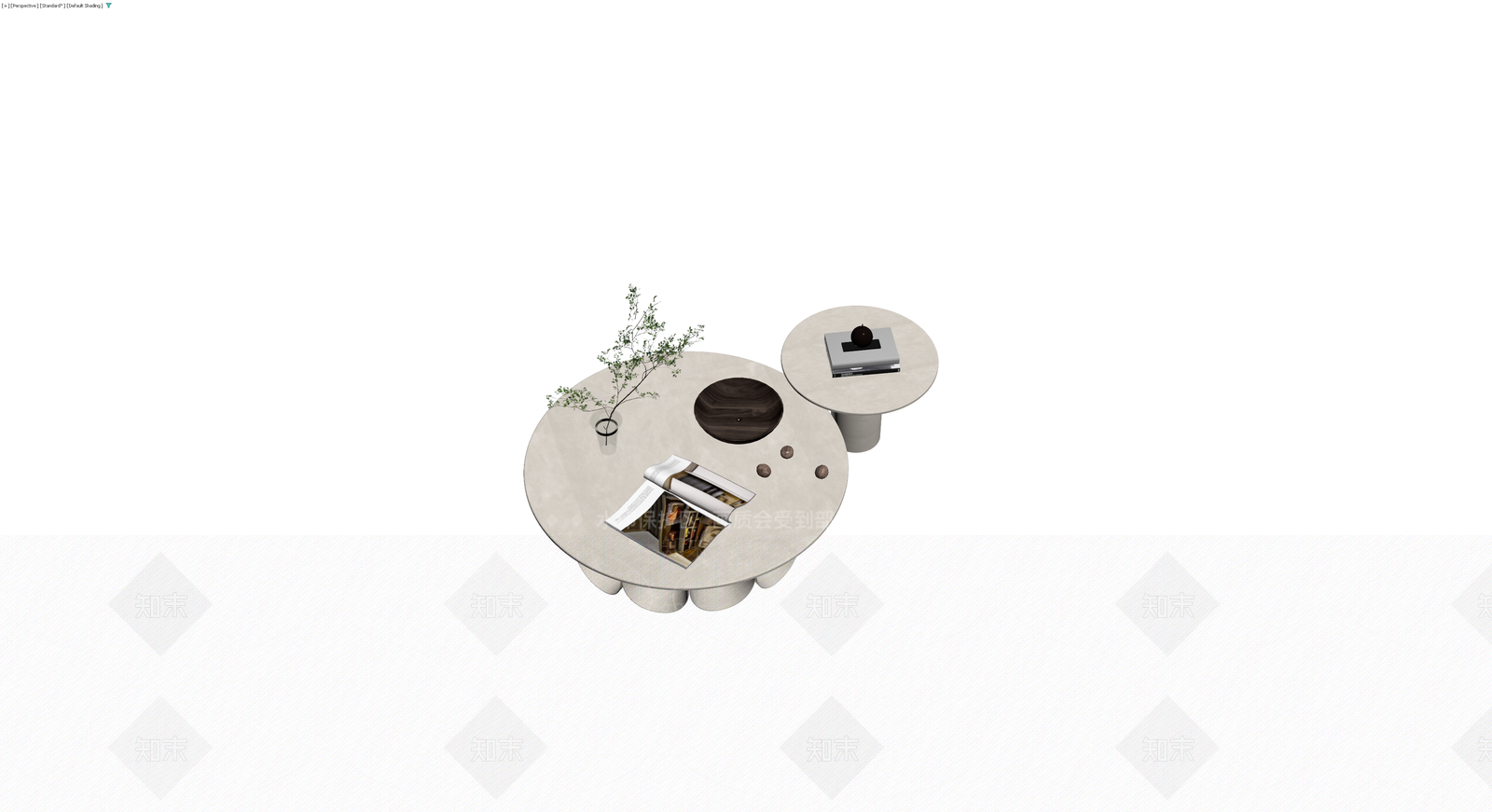 现代风格组合茶几3D模型下载【ID:1230767399】