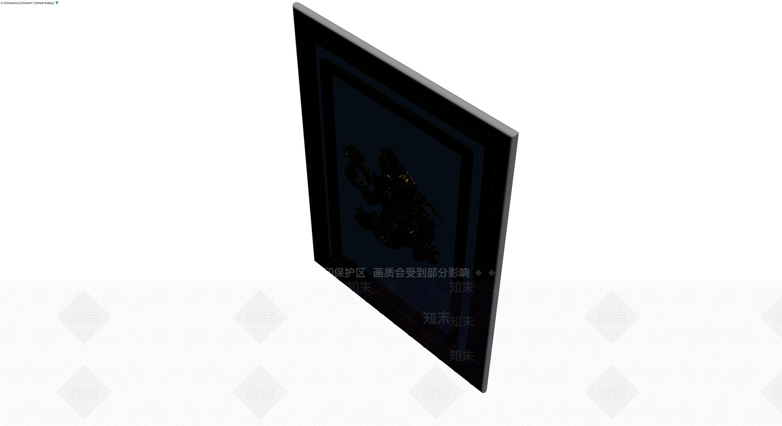 狮子剪影装饰画3D模型下载【ID:1229650028】