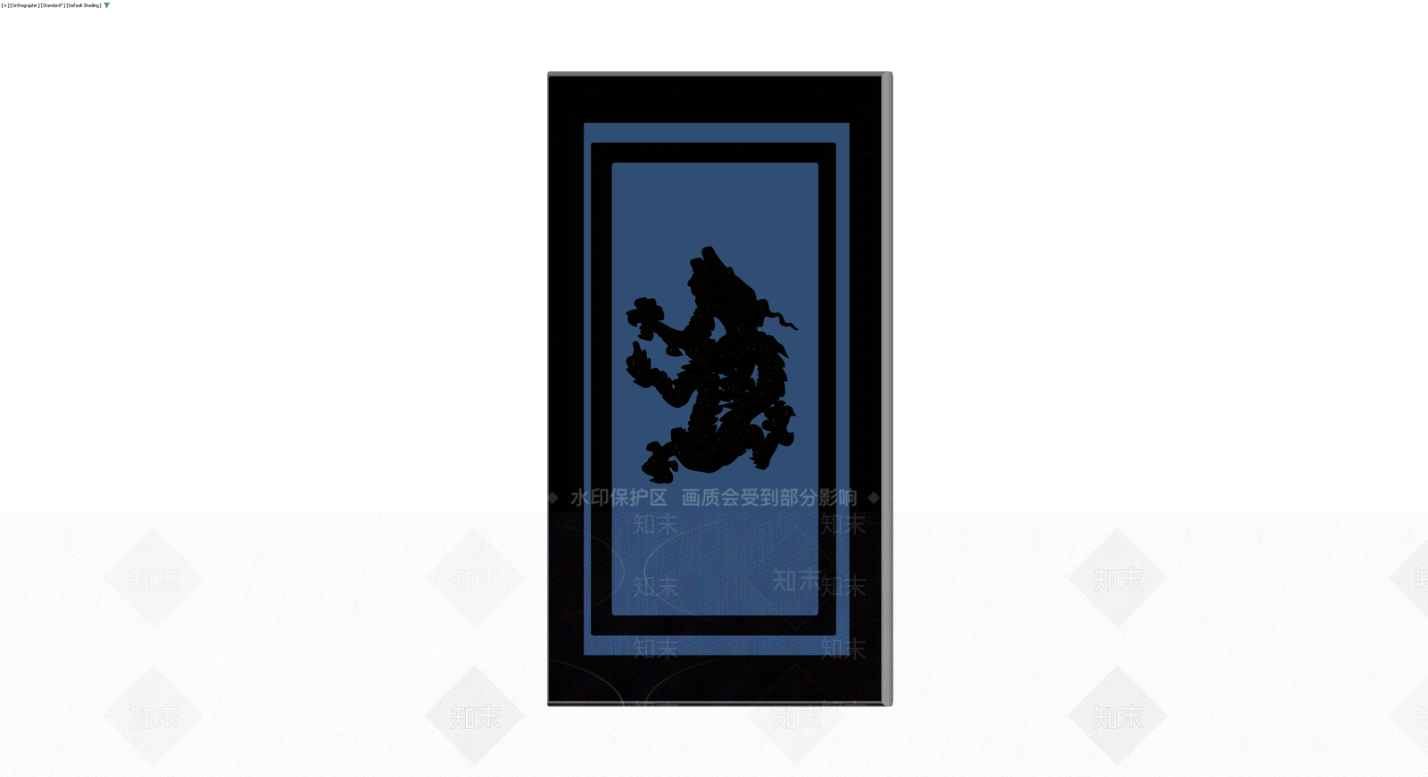 狮子剪影装饰画3D模型下载【ID:1229650028】