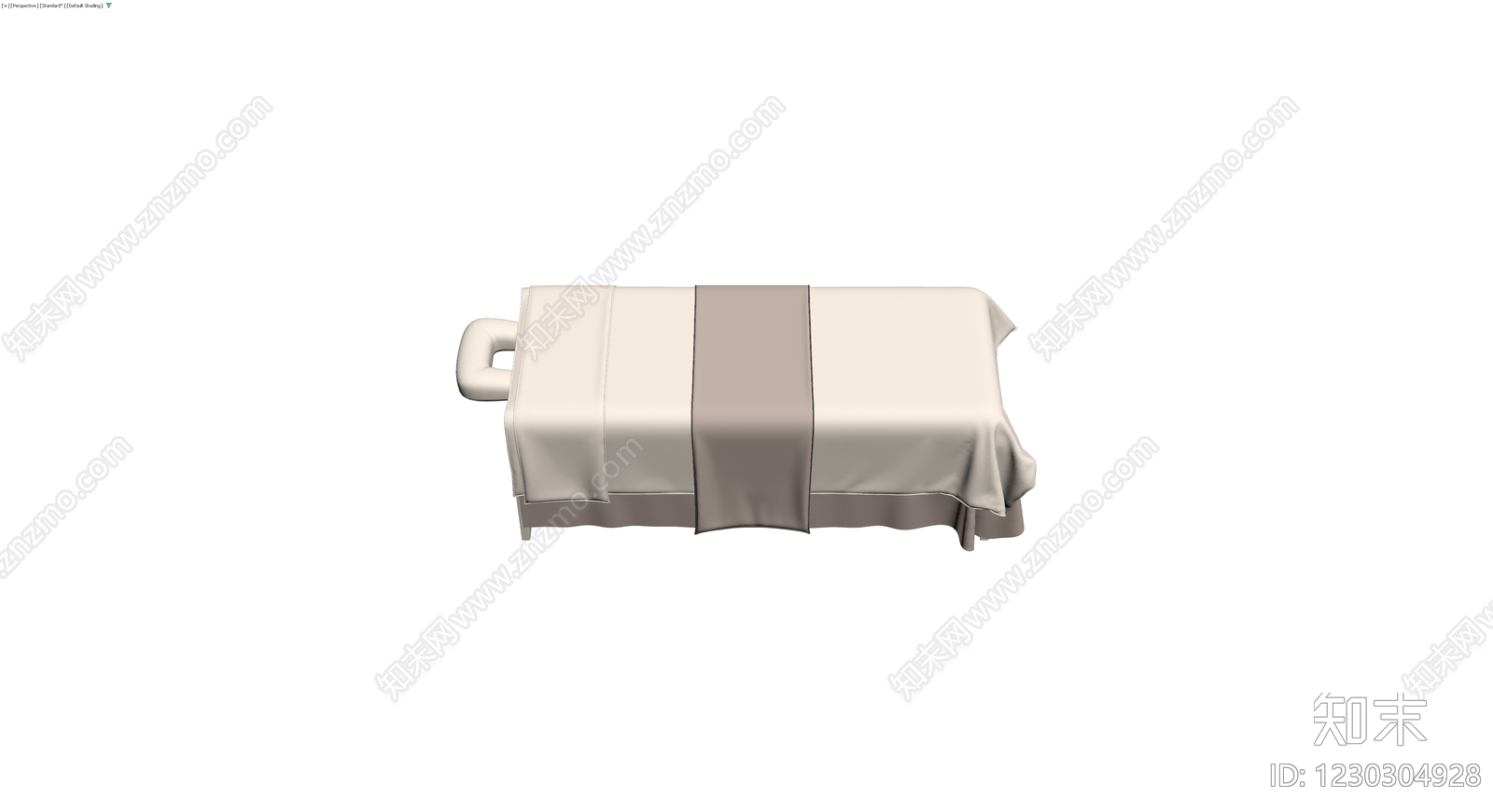 双人按摩床带罩3D模型下载【ID:1230304928】