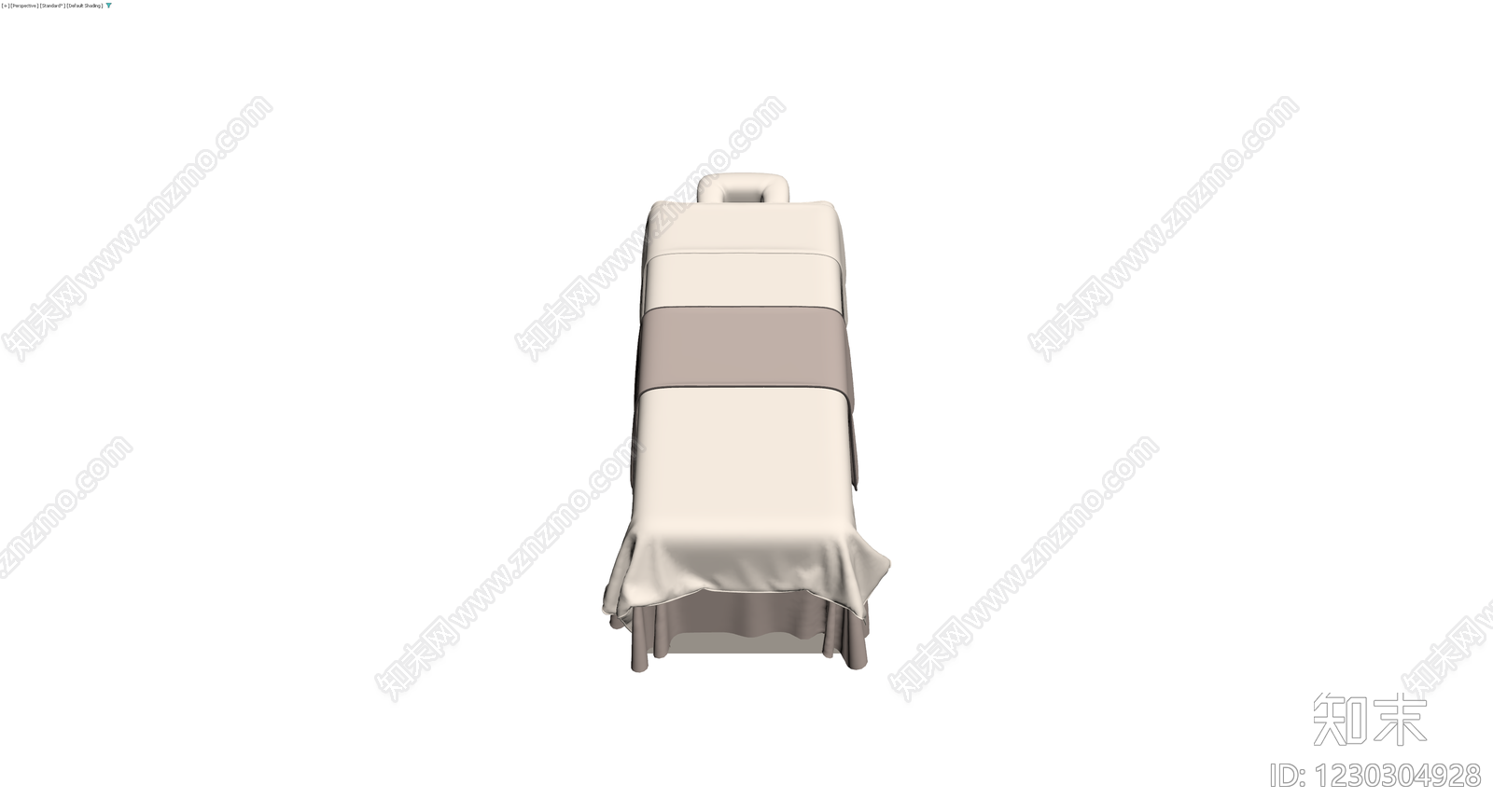 双人按摩床带罩3D模型下载【ID:1230304928】