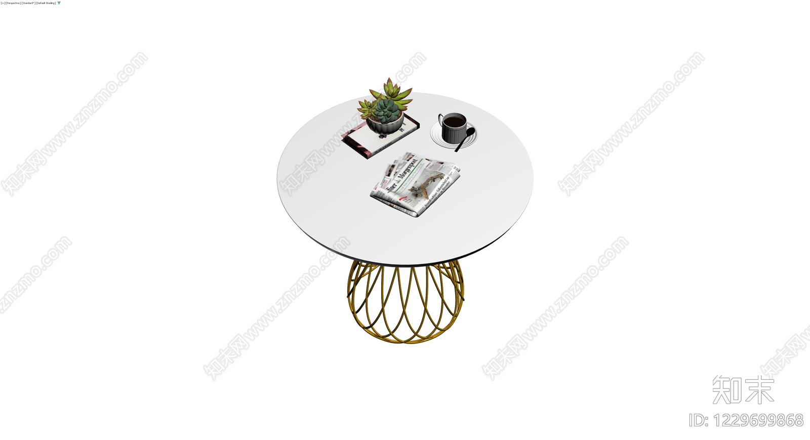 金色编织边几组合3D模型下载【ID:1229699868】