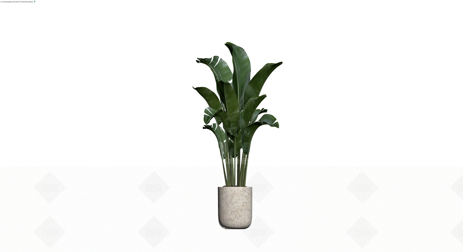 带盆盆栽植物模型3D模型下载【ID:1229616342】