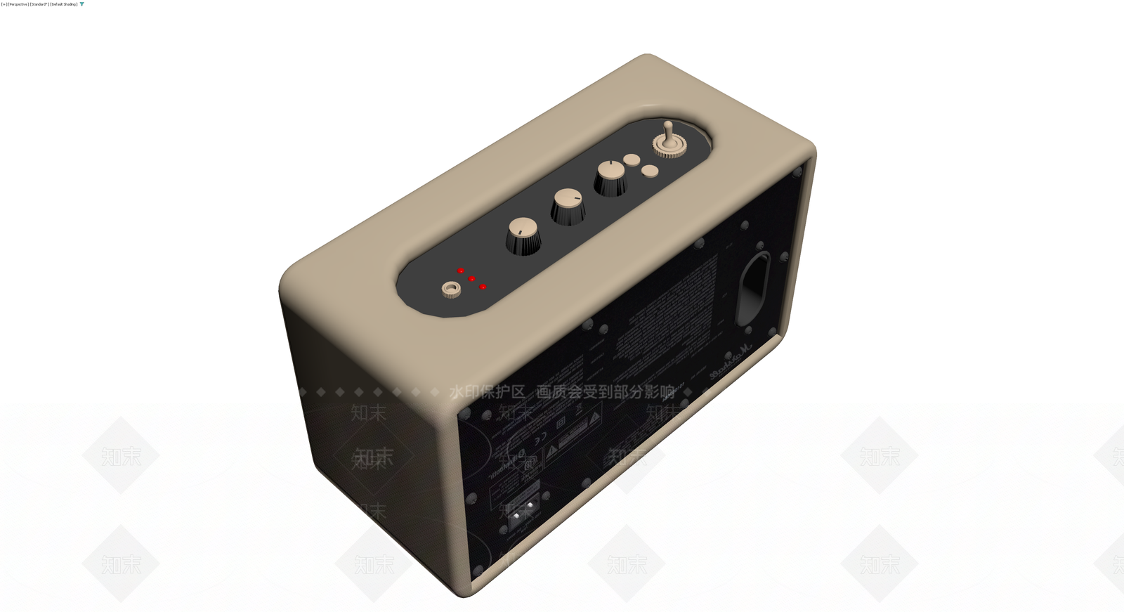 Marshall复古音箱3D模型下载【ID:1229891630】