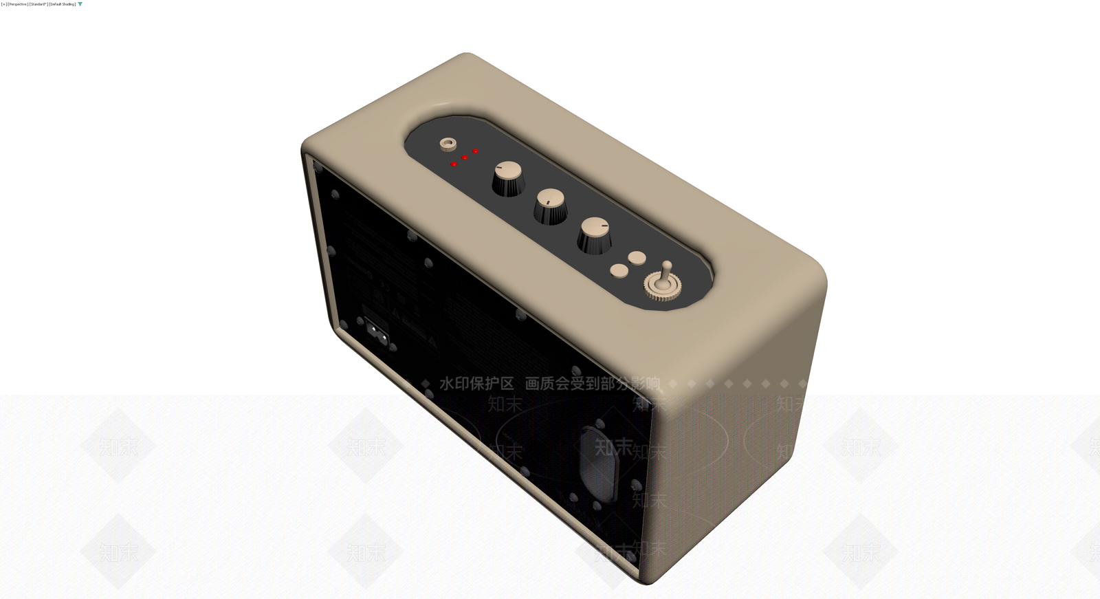 Marshall复古音箱3D模型下载【ID:1229891630】