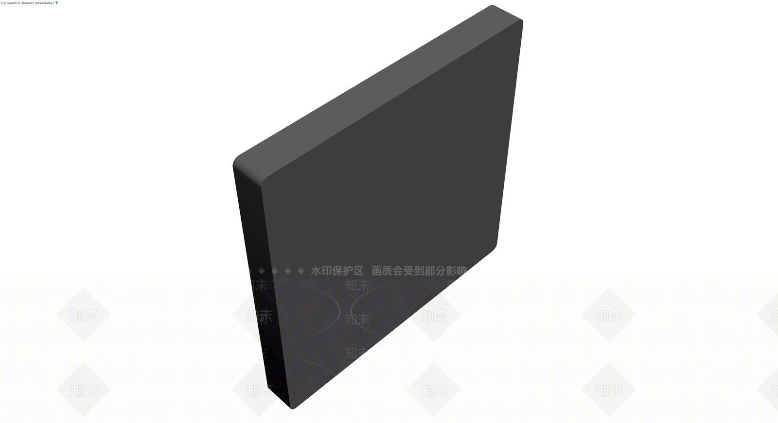 深灰色主灯开关面板3D模型下载【ID:1230564634】