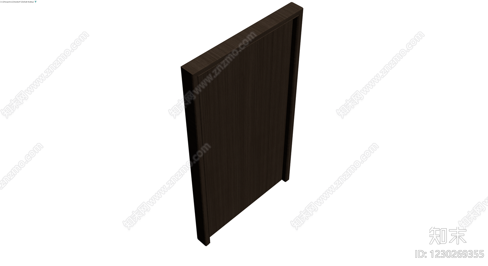 深木色智能门锁门体3D模型下载【ID:1230269355】