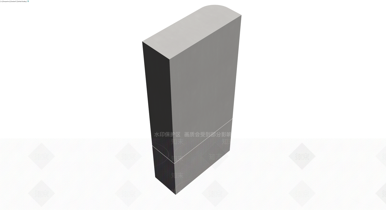 现代风格弧形书柜3D模型下载【ID:1230323378】