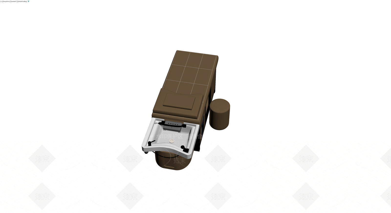 带洗头床的按摩椅组合3D模型下载【ID:1230685276】