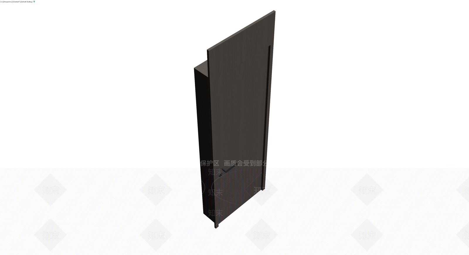 深色木纹成品门3D模型下载【ID:1229632077】