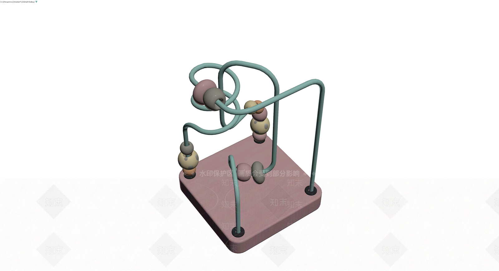 儿童串珠绕珠玩具3D模型下载【ID:1230752108】