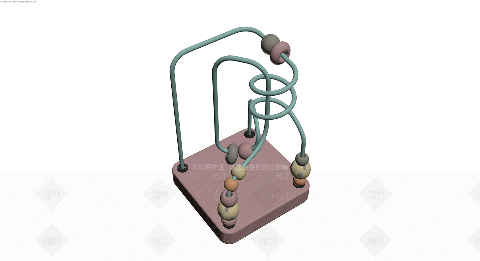儿童串珠绕珠玩具3D模型下载【ID:1230752108】