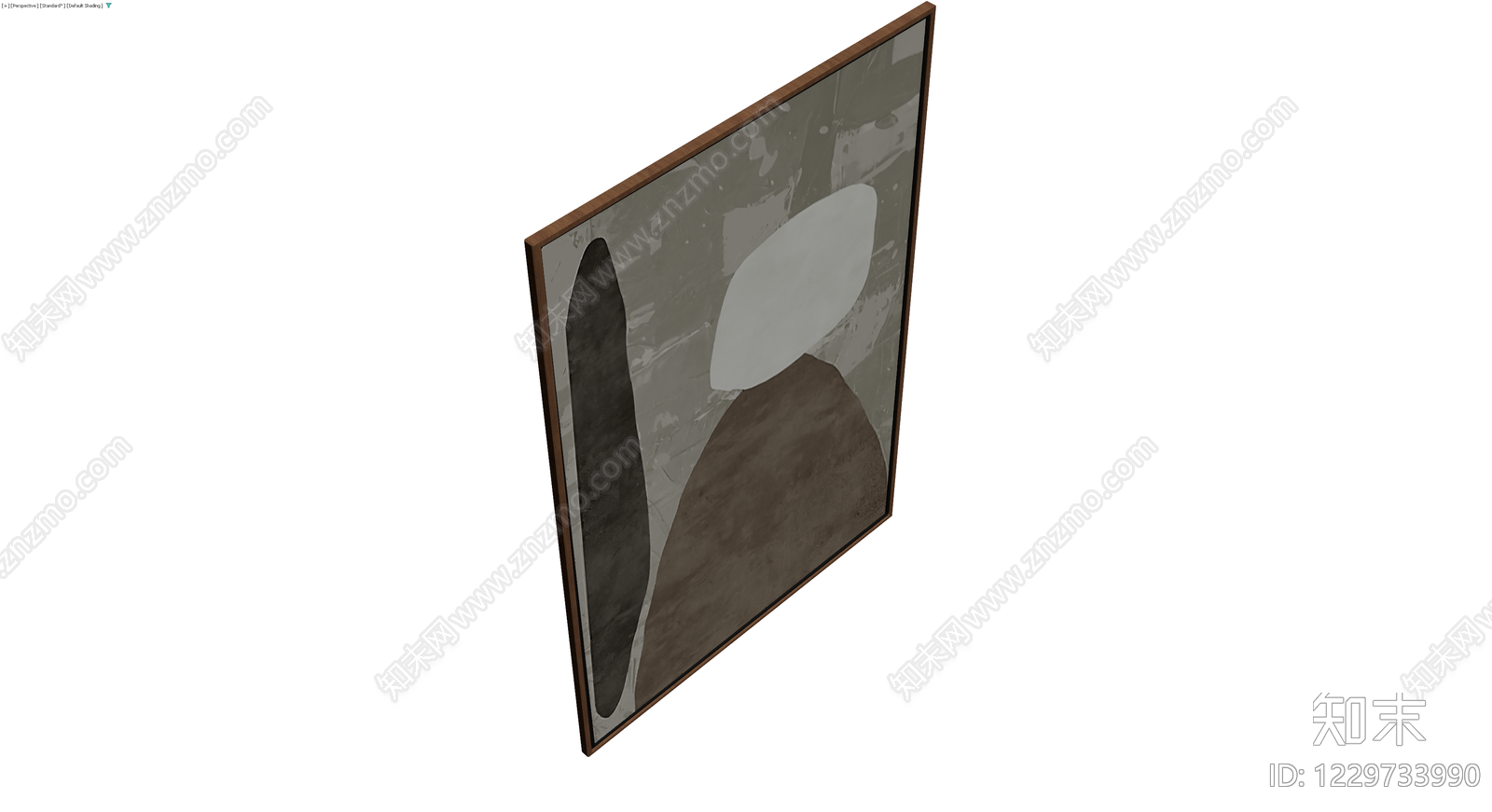 抽象风格带框挂画3D模型下载【ID:1229733990】