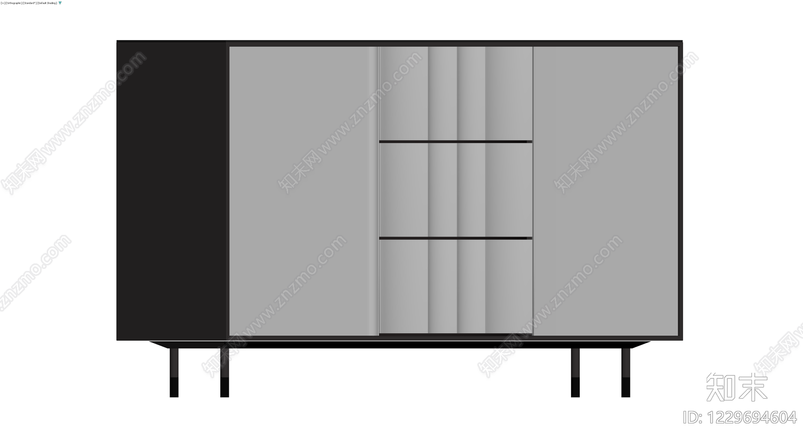现代风格储物柜模型3D模型下载【ID:1229694604】