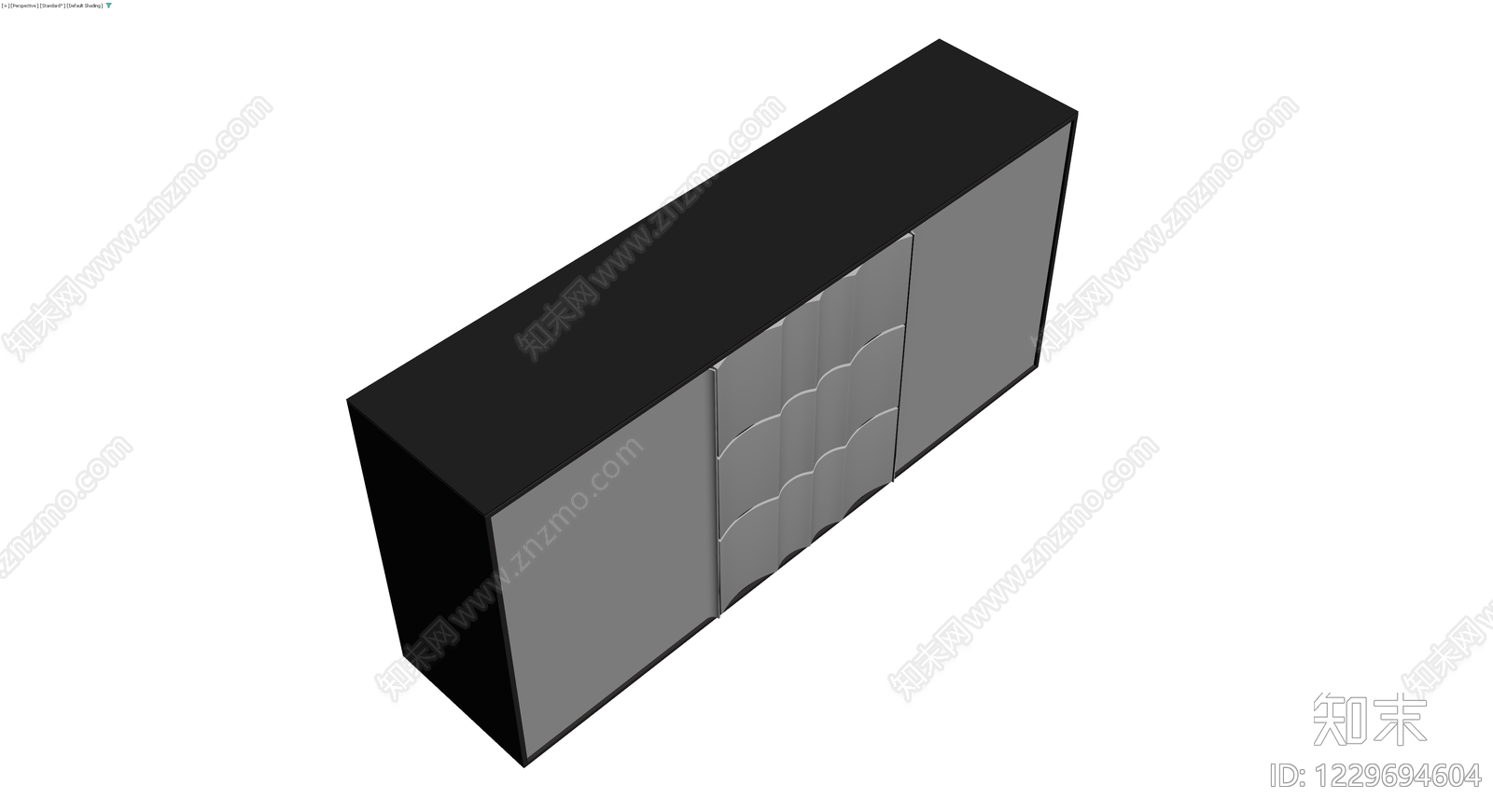 现代风格储物柜模型3D模型下载【ID:1229694604】
