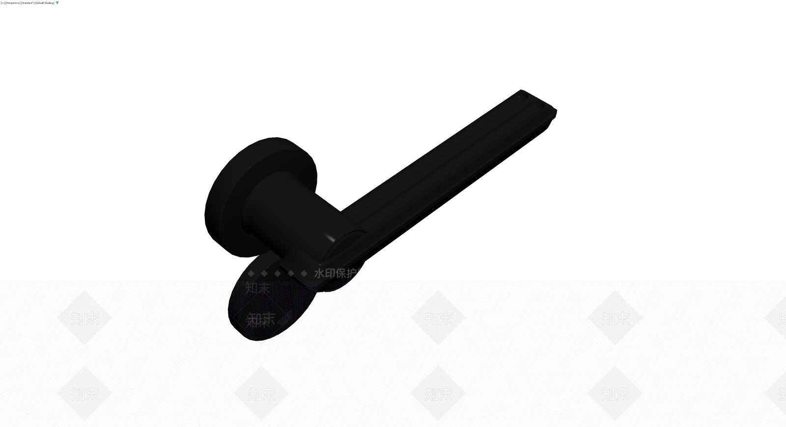 黑色现代门把手3D模型下载【ID:1229908803】