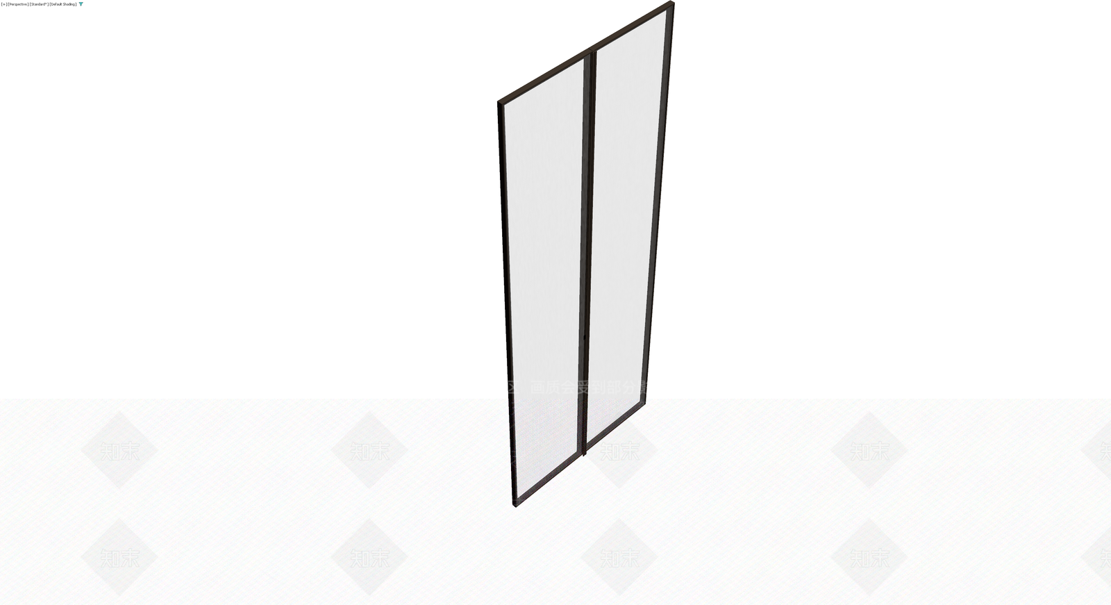 深色框双扇屏风3D模型下载【ID:1230179671】
