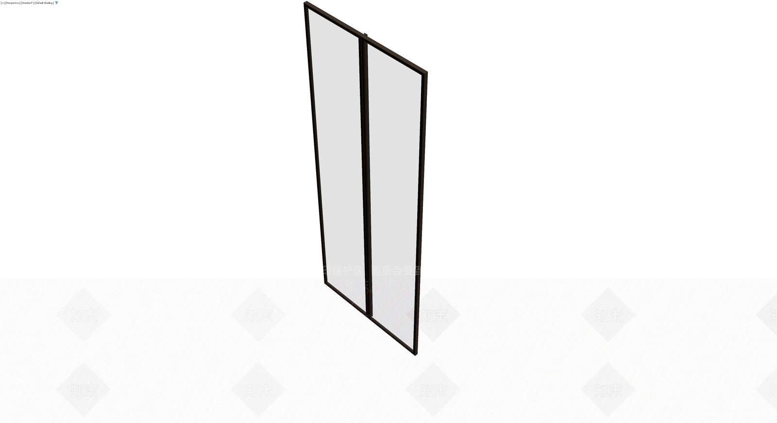 深色框双扇屏风3D模型下载【ID:1230179671】