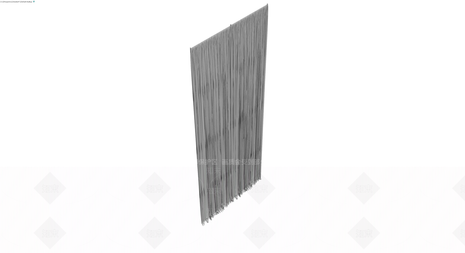 灰色流苏门帘模型3D模型下载【ID:1229605330】
