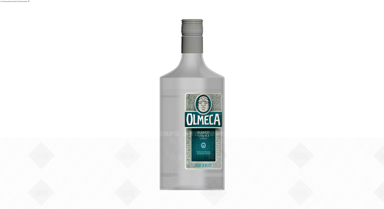 Olmeca龙舌兰酒瓶3D模型下载【ID:1230560358】