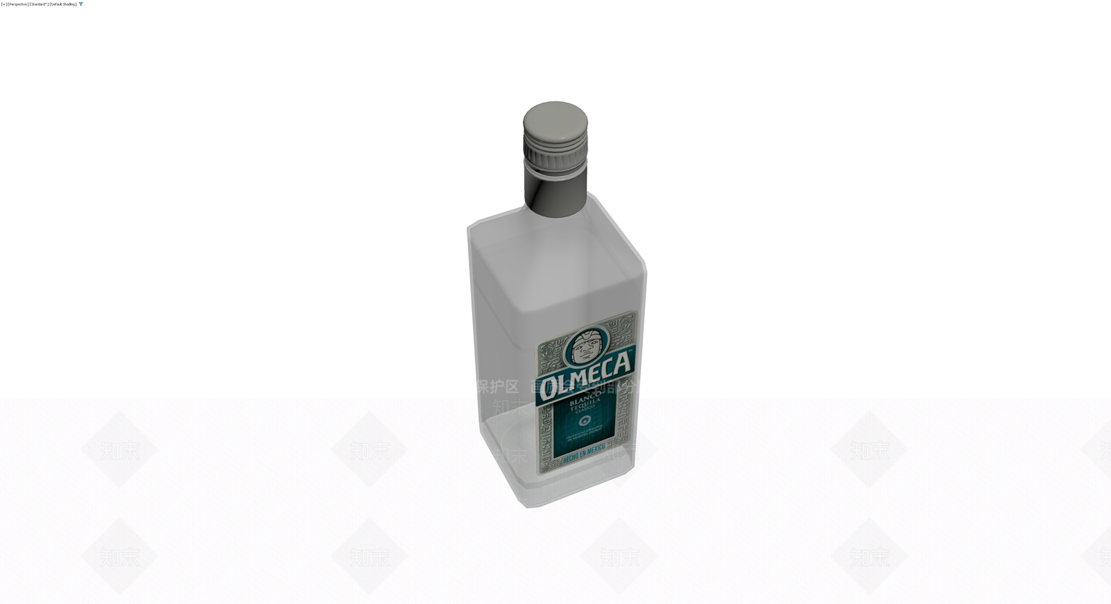 Olmeca龙舌兰酒瓶3D模型下载【ID:1230560358】
