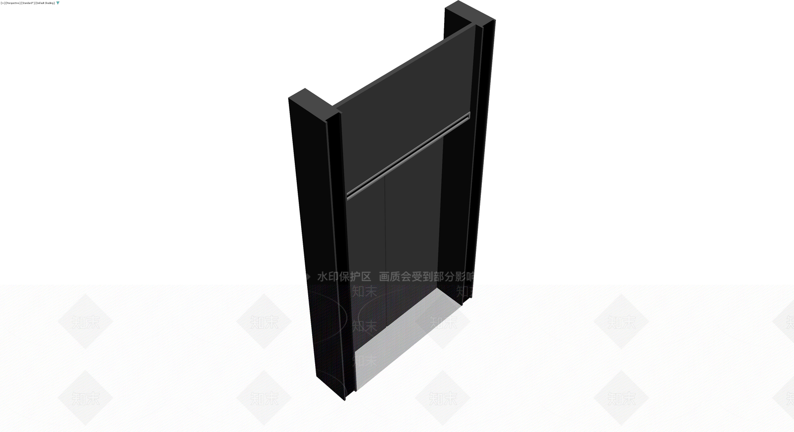 现代双扇电梯门3D模型下载【ID:1230444055】