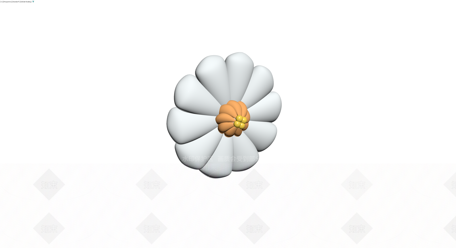卡通风格花朵盆栽3D模型下载【ID:1229927922】
