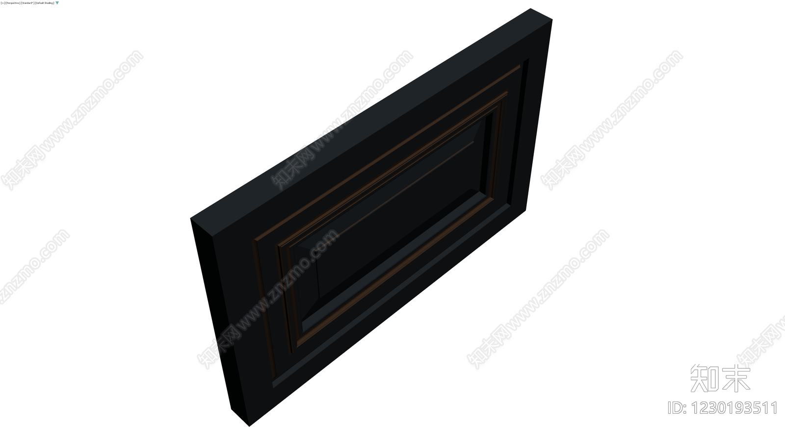 黑色多层装饰框3D模型下载【ID:1230193511】