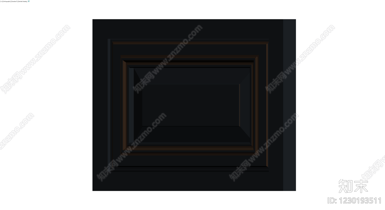 黑色多层装饰框3D模型下载【ID:1230193511】