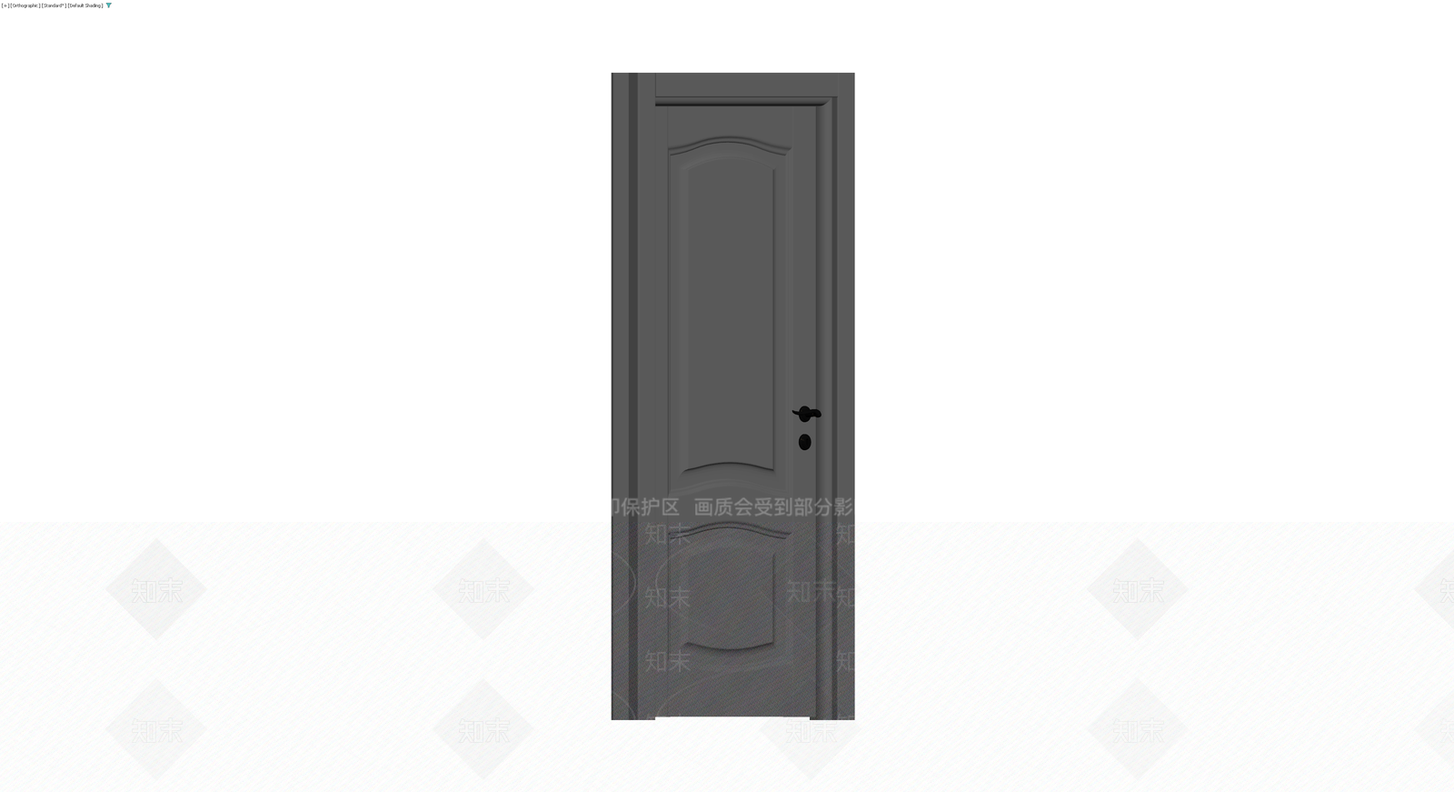 双板条深灰室内门3D模型下载【ID:1229860469】