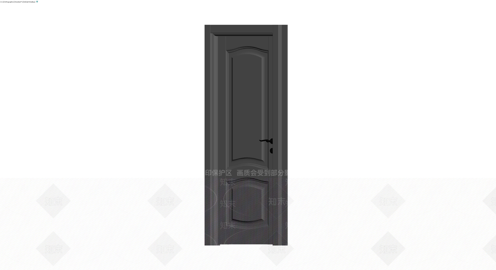 双板条深灰室内门3D模型下载【ID:1229860469】